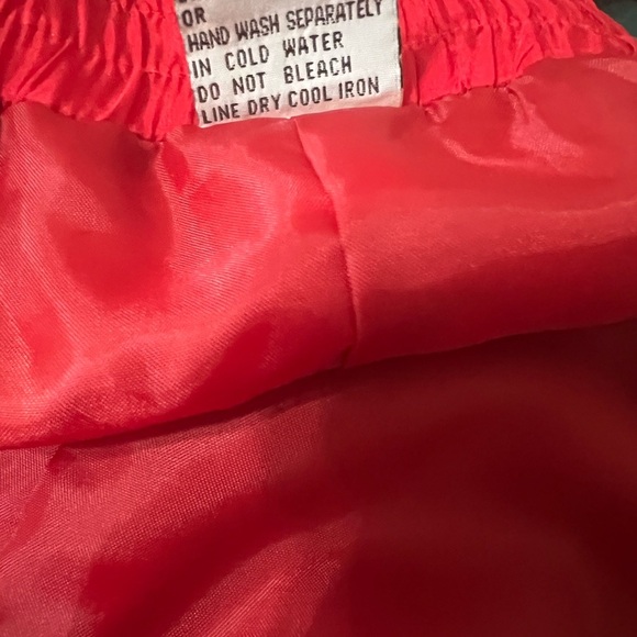 Striking Red Lined 100% Silk Pants - Picture 4 of 4